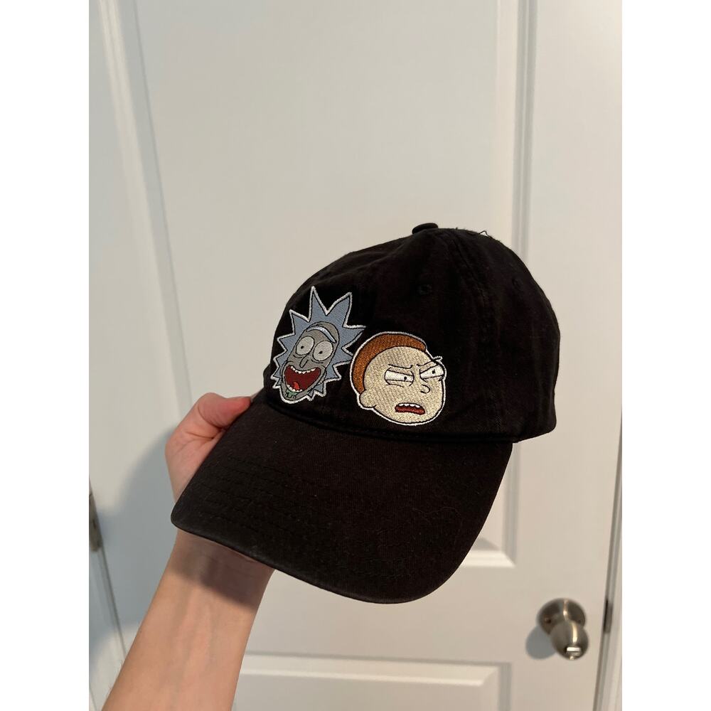 Rick and Morty Big Face Character Heads Snapback Hat – Black - Picture 2 of 5